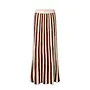 Lina HW Knit Long Skirt - Birch/Cherry Mah
