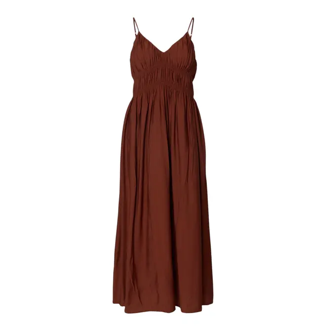 Jackie Regular Strap Ankle Dress - Cherry Mahogany
