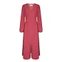 Annelie Solid Crepe Dress - Cherry Pink