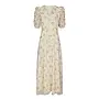 Vira Floral Dress - Creme