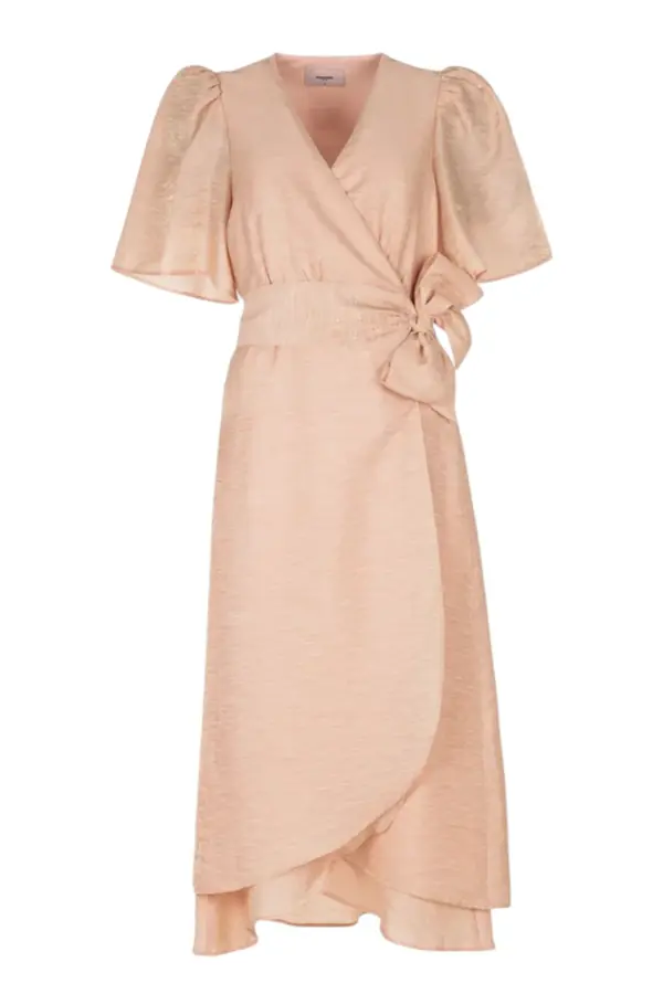 Blossom Layer Midi Dress - Melon