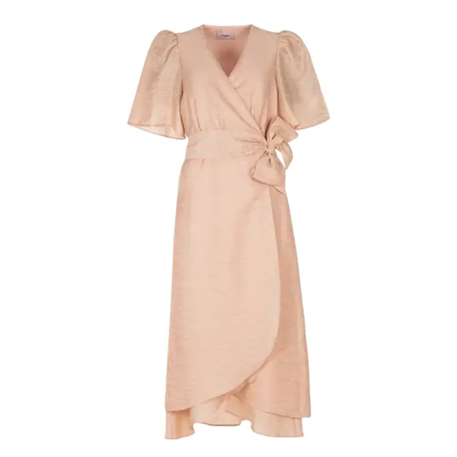 Blossom Layer Midi Dress - Melon
