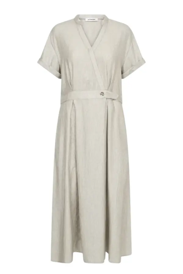 Cher Wrap Dress - Silver