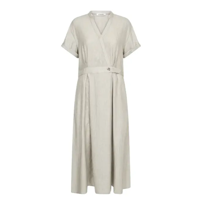 Cher Wrap Dress - Silver
