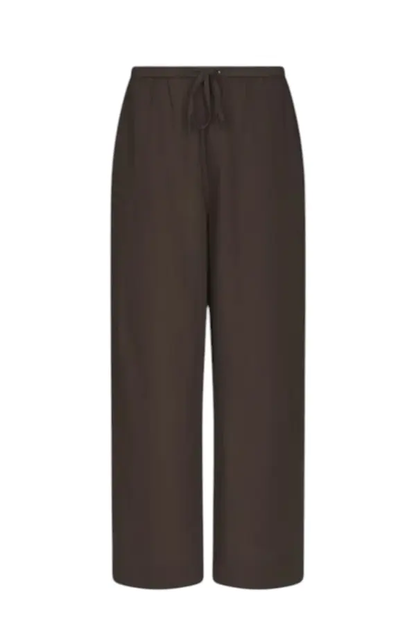 Heifa Linen Pants - Dark Brown