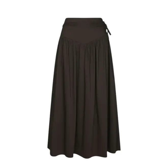 Anais Poplin Skirt - Chocolate Brown