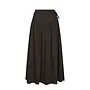 Anais Poplin Skirt - Chocolate Brown