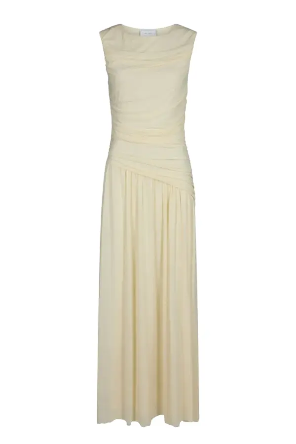Cludine Mesh Dress - Light Yellow