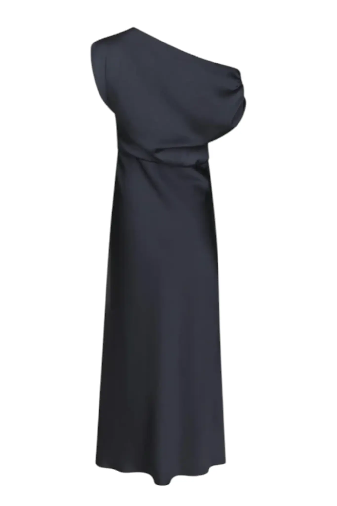 Lilith Heavy Sateen Dress - Midnight Blue