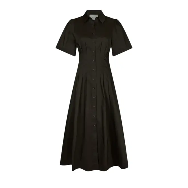 Baia Poplin Dress - Chocolate Brown