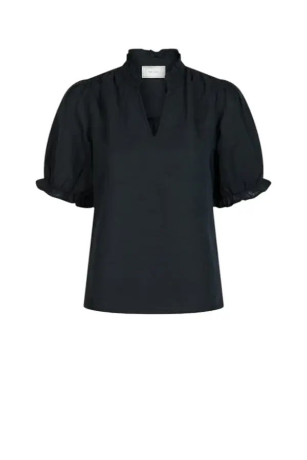 Odesa Linen Blouse - Navy