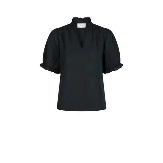 Odesa Linen Blouse - Navy