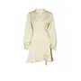 Colbie Heavy Sateen Dress - Light Yellow