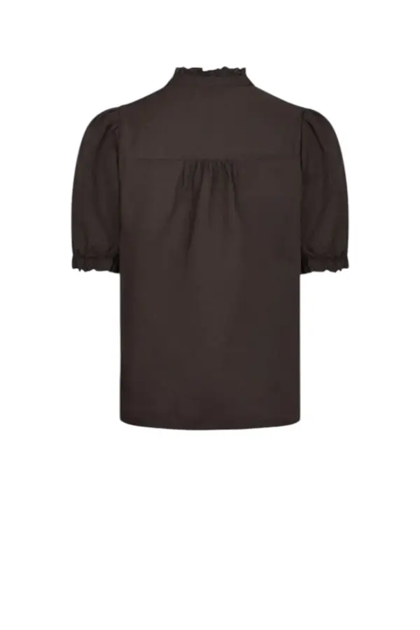 Odesa Linen Blouse - Dark Brown