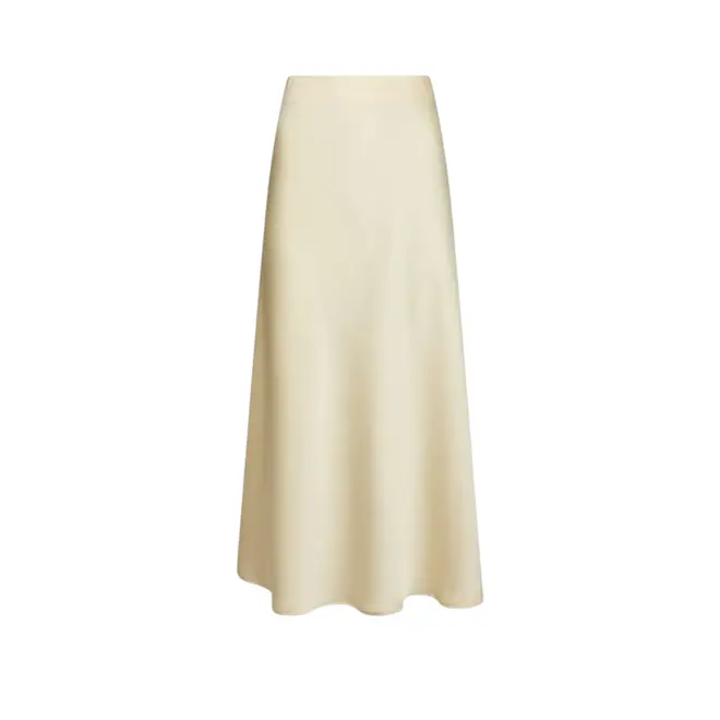 Vicky Heavy Sateen Skirt - Light Yellow