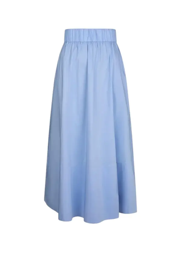 Yara Poplin Skirt - Sky Blue