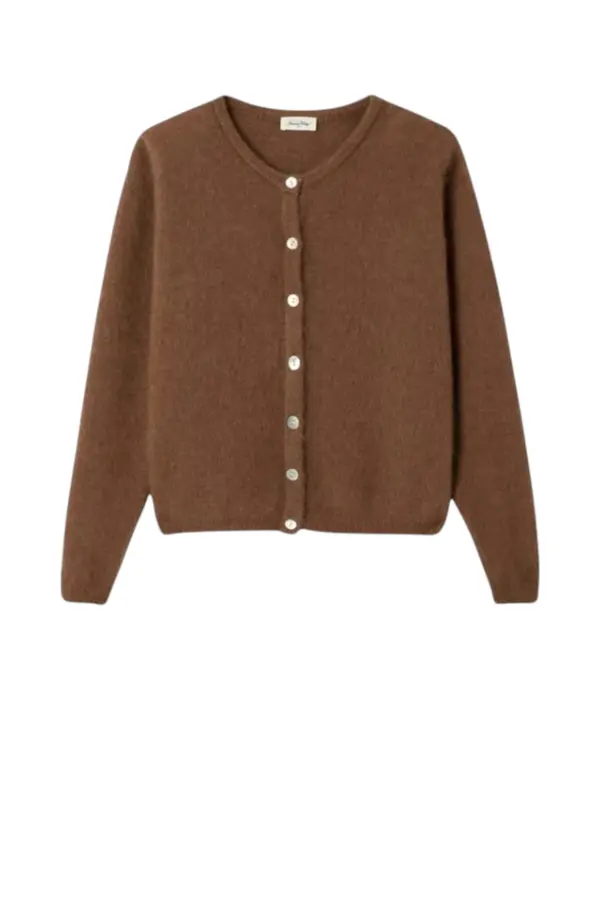Vitow Cardigan - Chocolate Chine