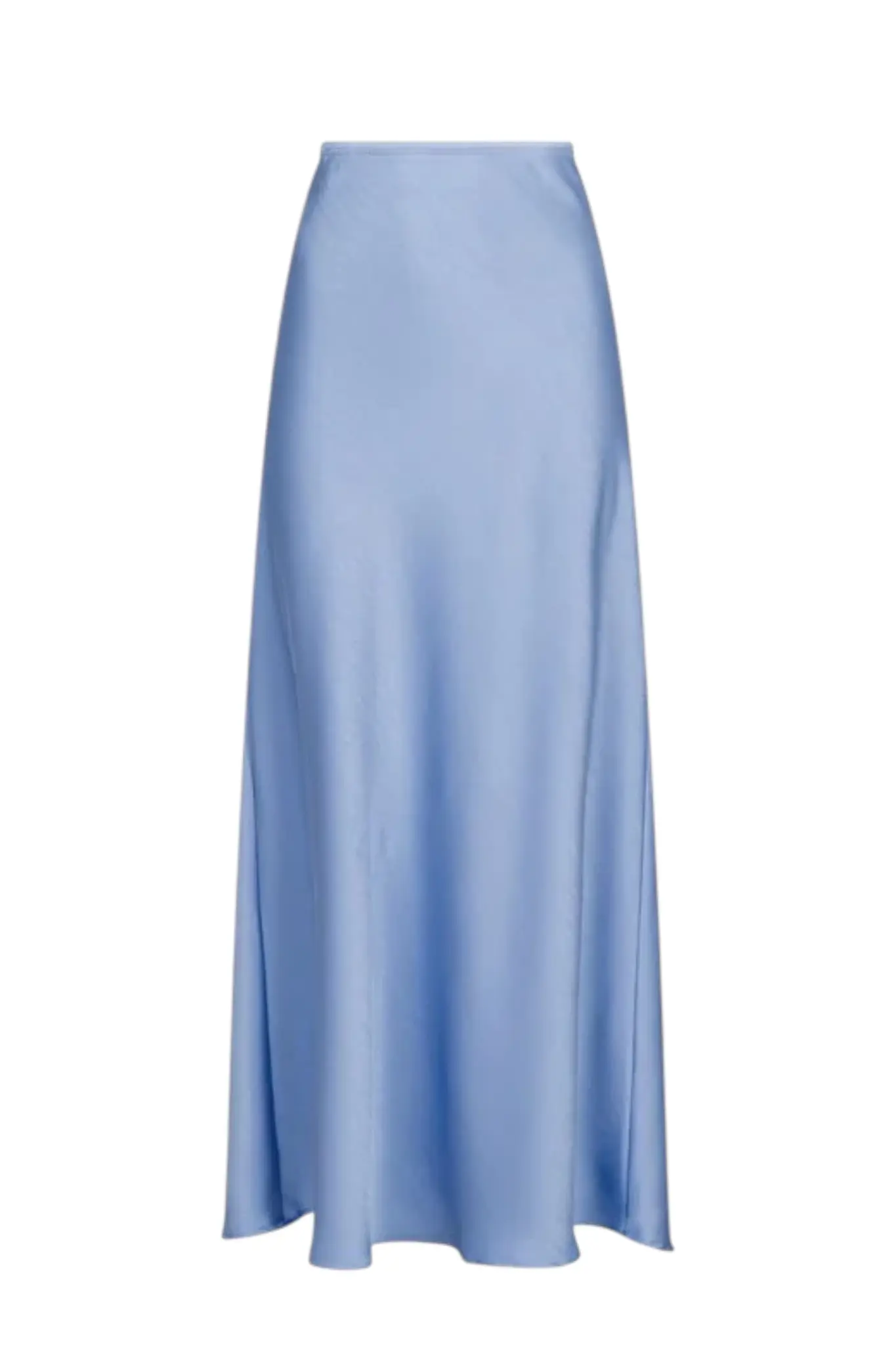 Vicky Heavy Sateen Skirt - Smoke Blue