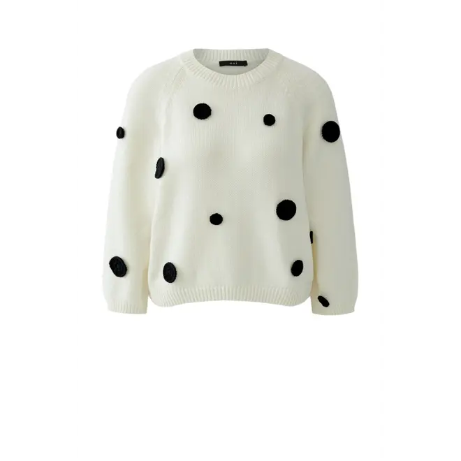 Dot Pullover - White/Black