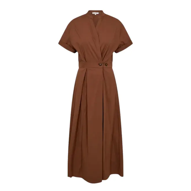 Elara Wrap Dress - Suntan