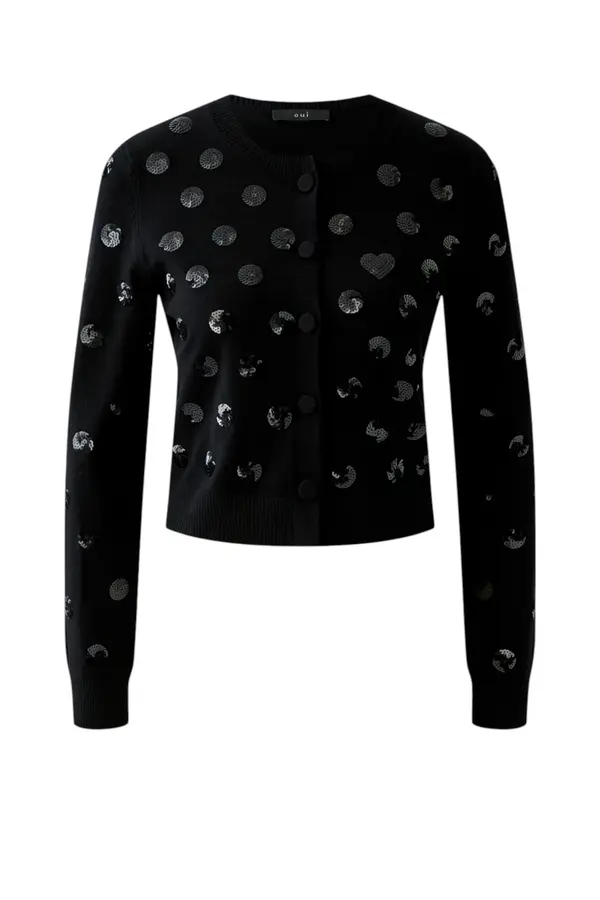 Dots Cardigan - Black