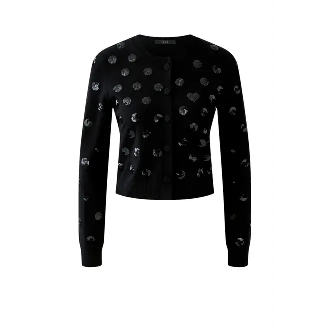 Dots Cardigan - Black