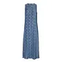 Fanya Ankle Plisse Dress - Dusty Blue