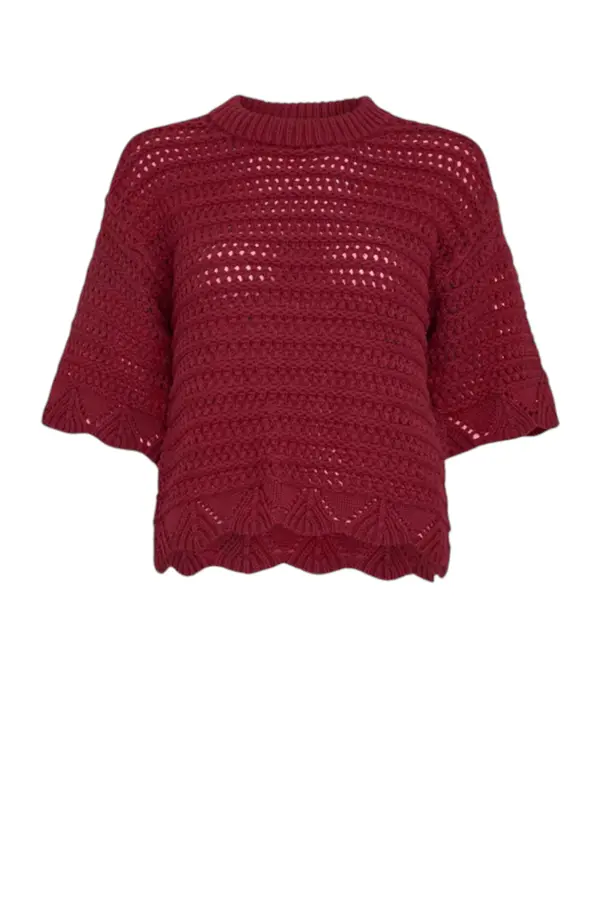 Tabitha Fairyn Pullover - Rhubarb