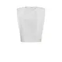 Zelli Padded Pleat Top - White