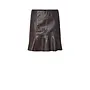 Colly HW Naplon Leather Skirt - Chocolate Brown