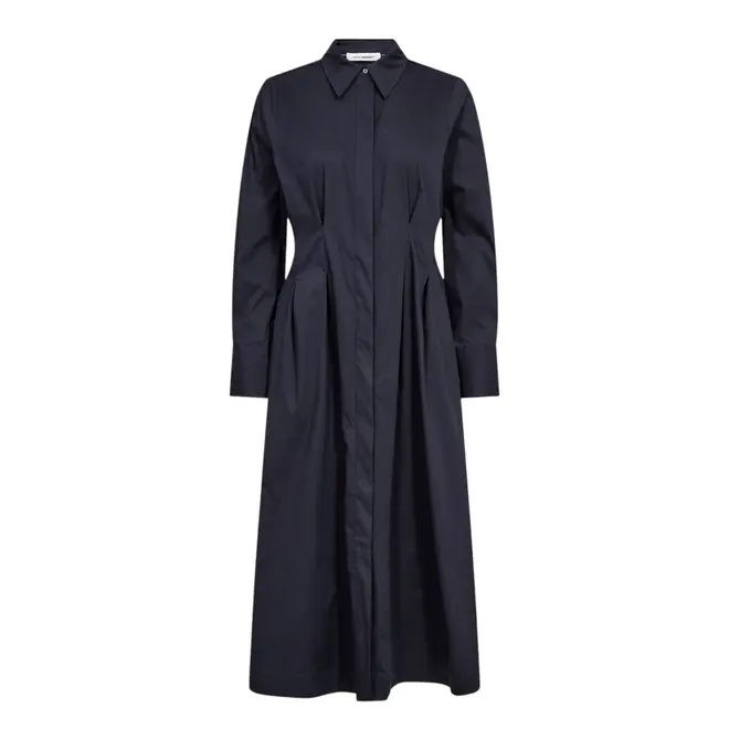 SannaCC Shirt Long Dress - Navy