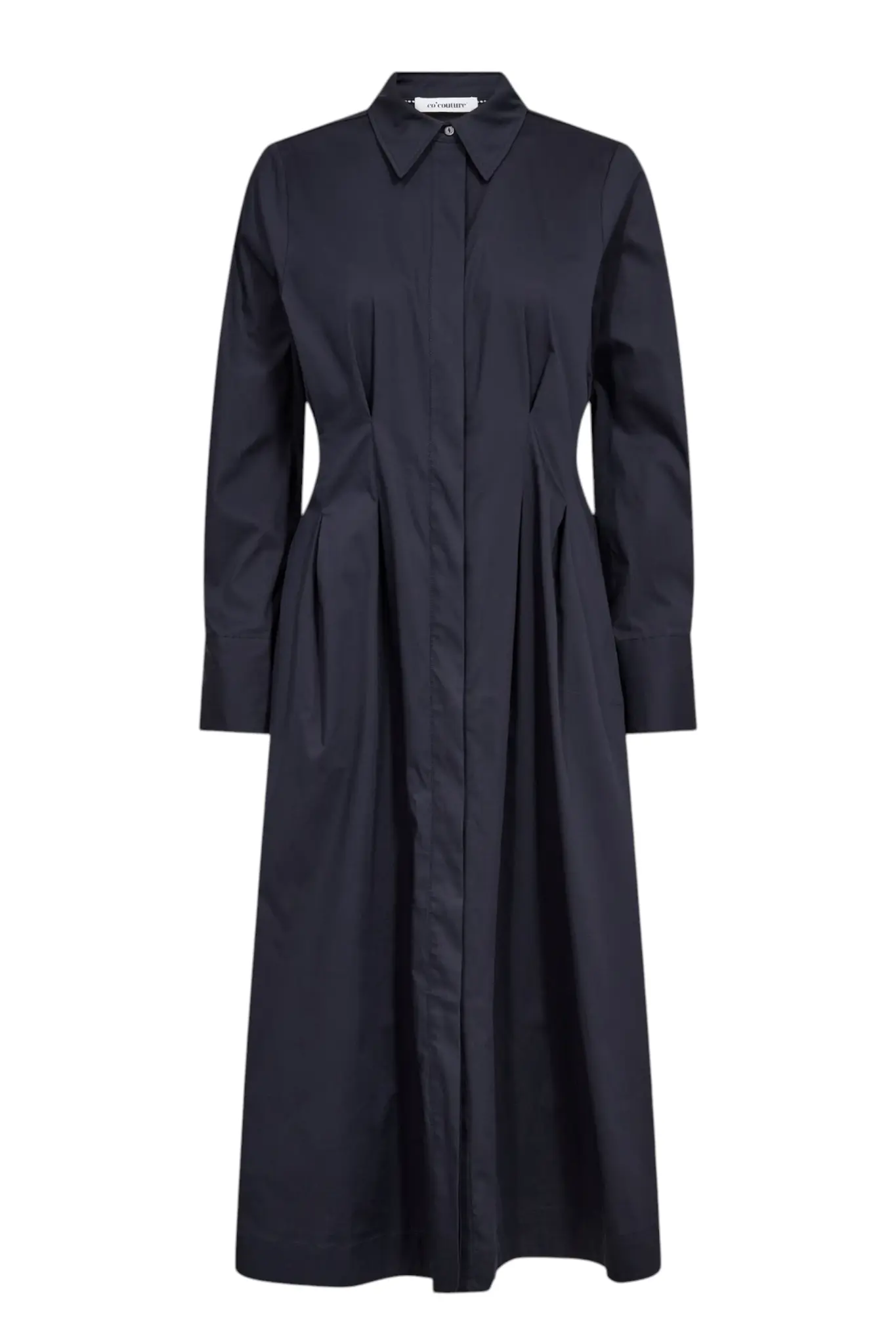 SannaCC Shirt Long Dress - Navy