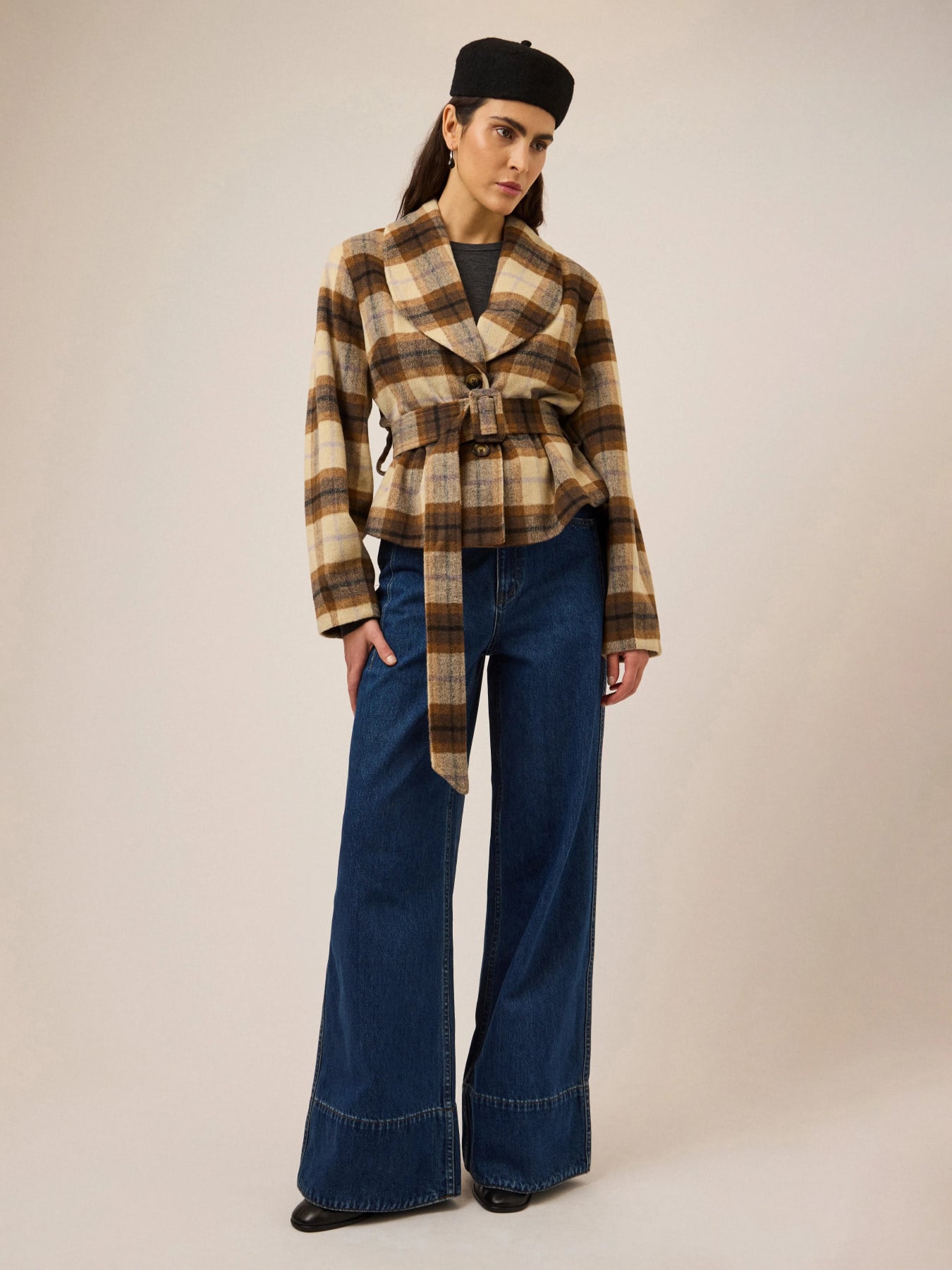 Cody LS Belted Jacket - Brown