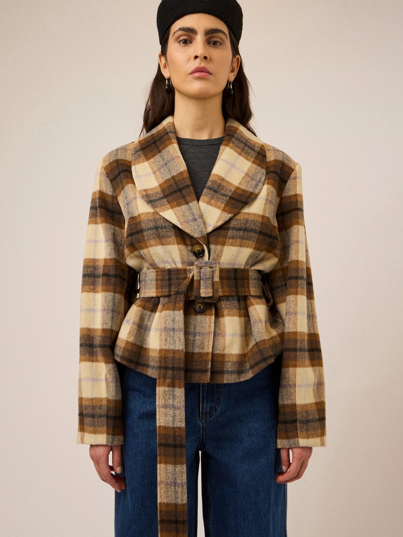 Cody LS Belted Jacket - Brown