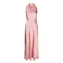 Fiona Pattern Satin Dress -  Light Pink