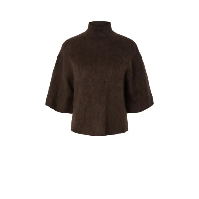 Tilde 2/4 Mohair Blend Knit Pullover - Mole Melange