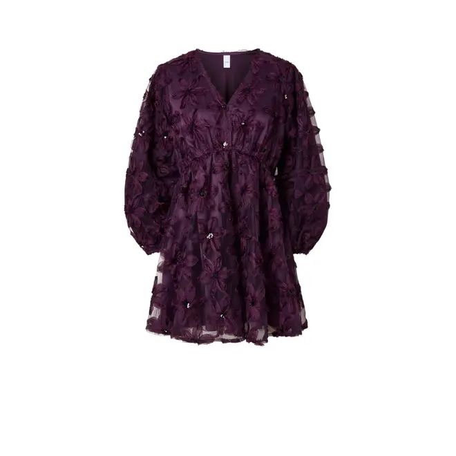 Fazilla LS Dress S Show - Shadow Purple