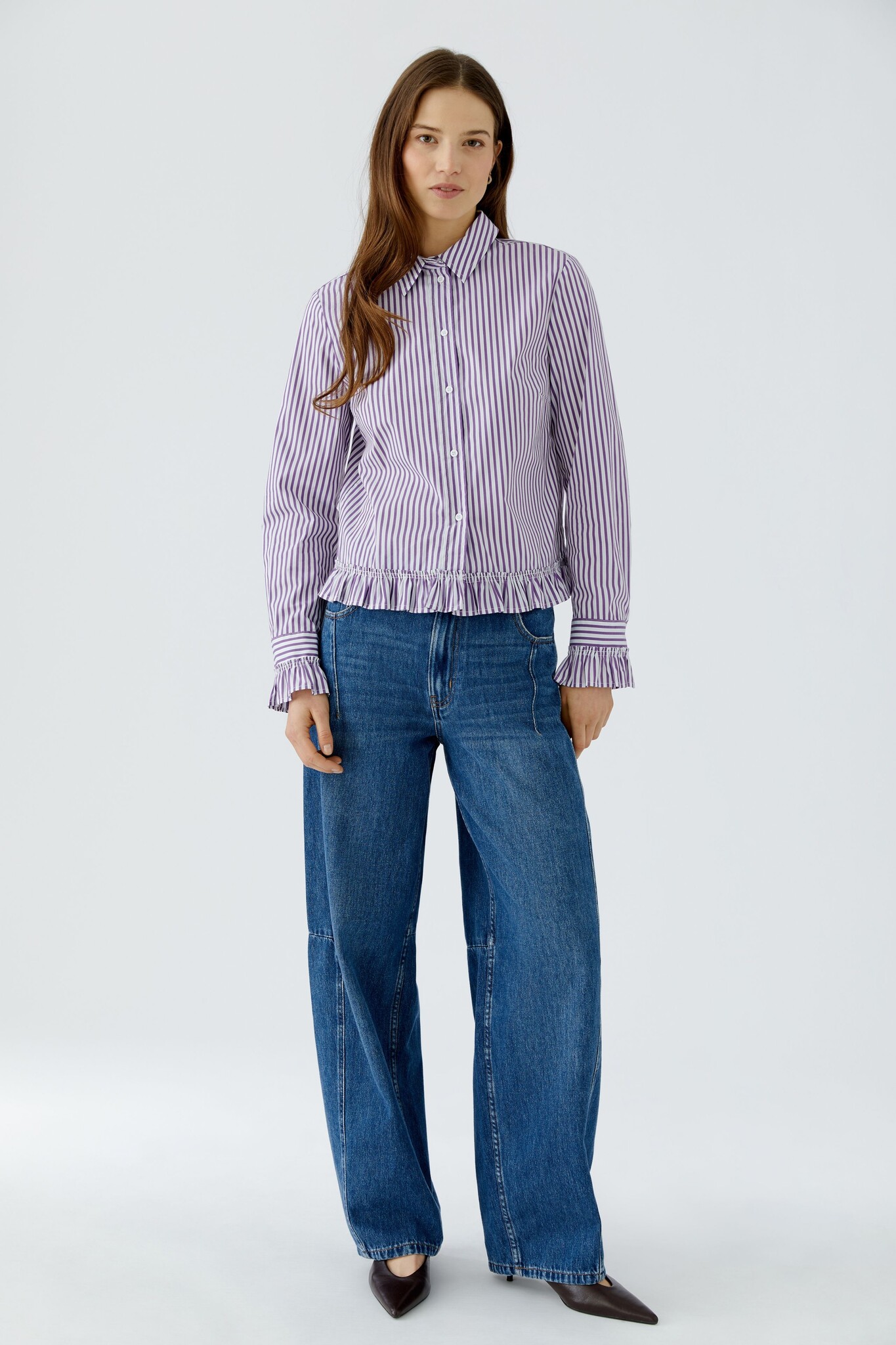 Striped Blouse - Purple