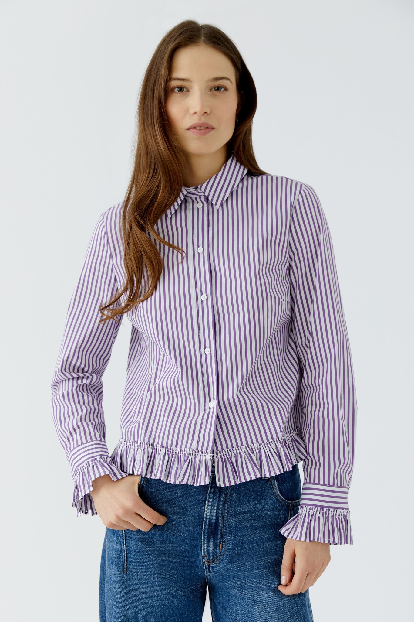 Striped Blouse - Purple