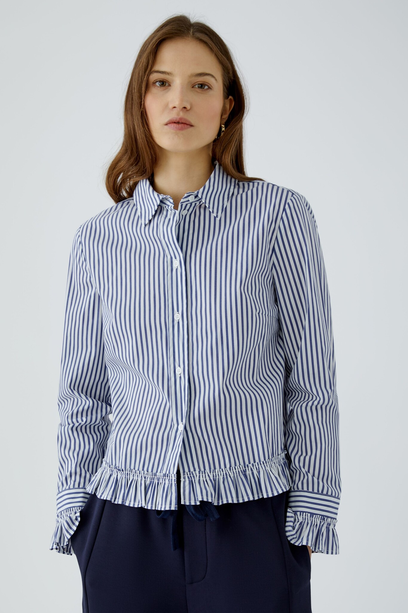 Striped Blouse - Navy
