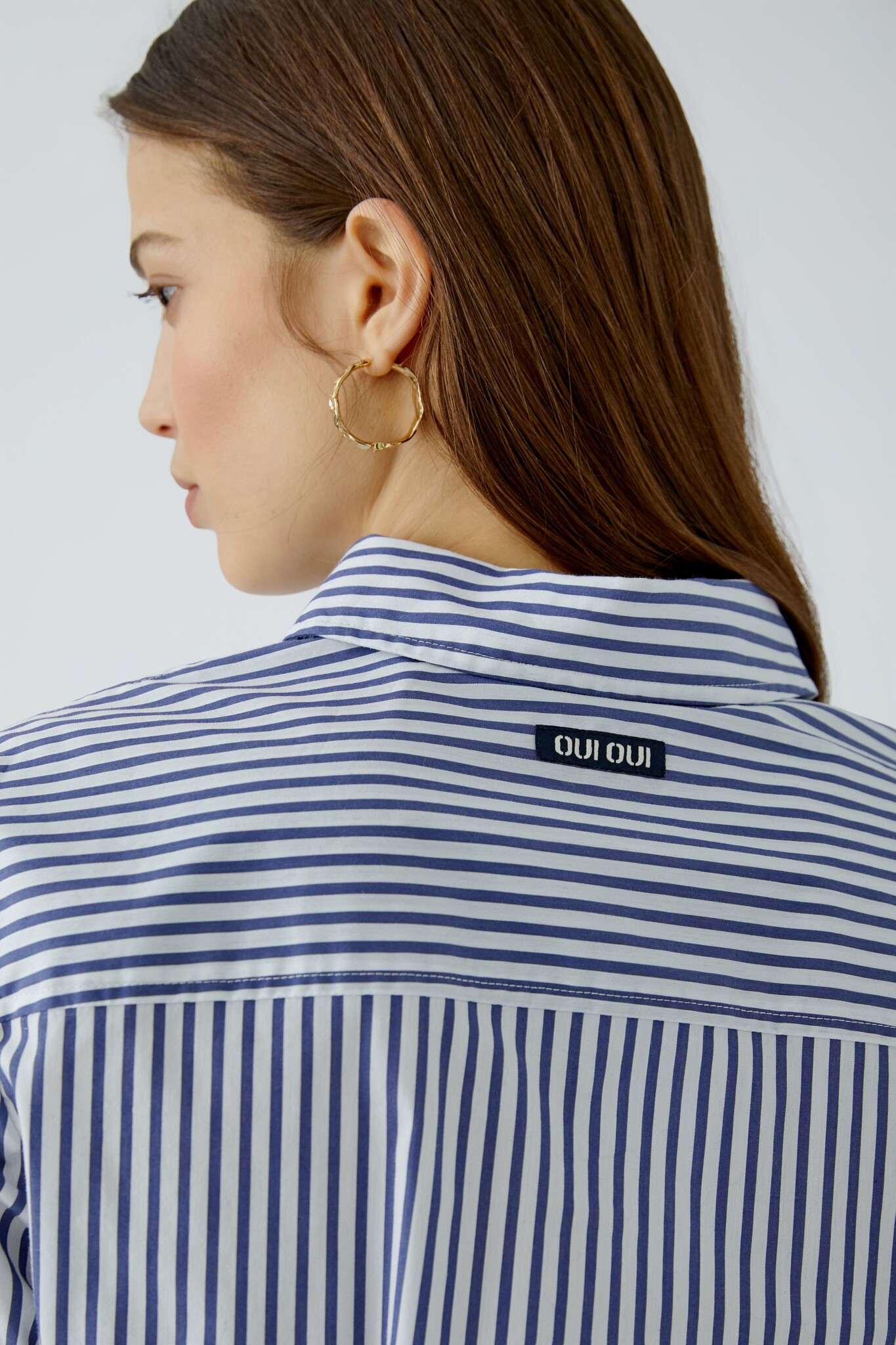 Striped Blouse - Navy
