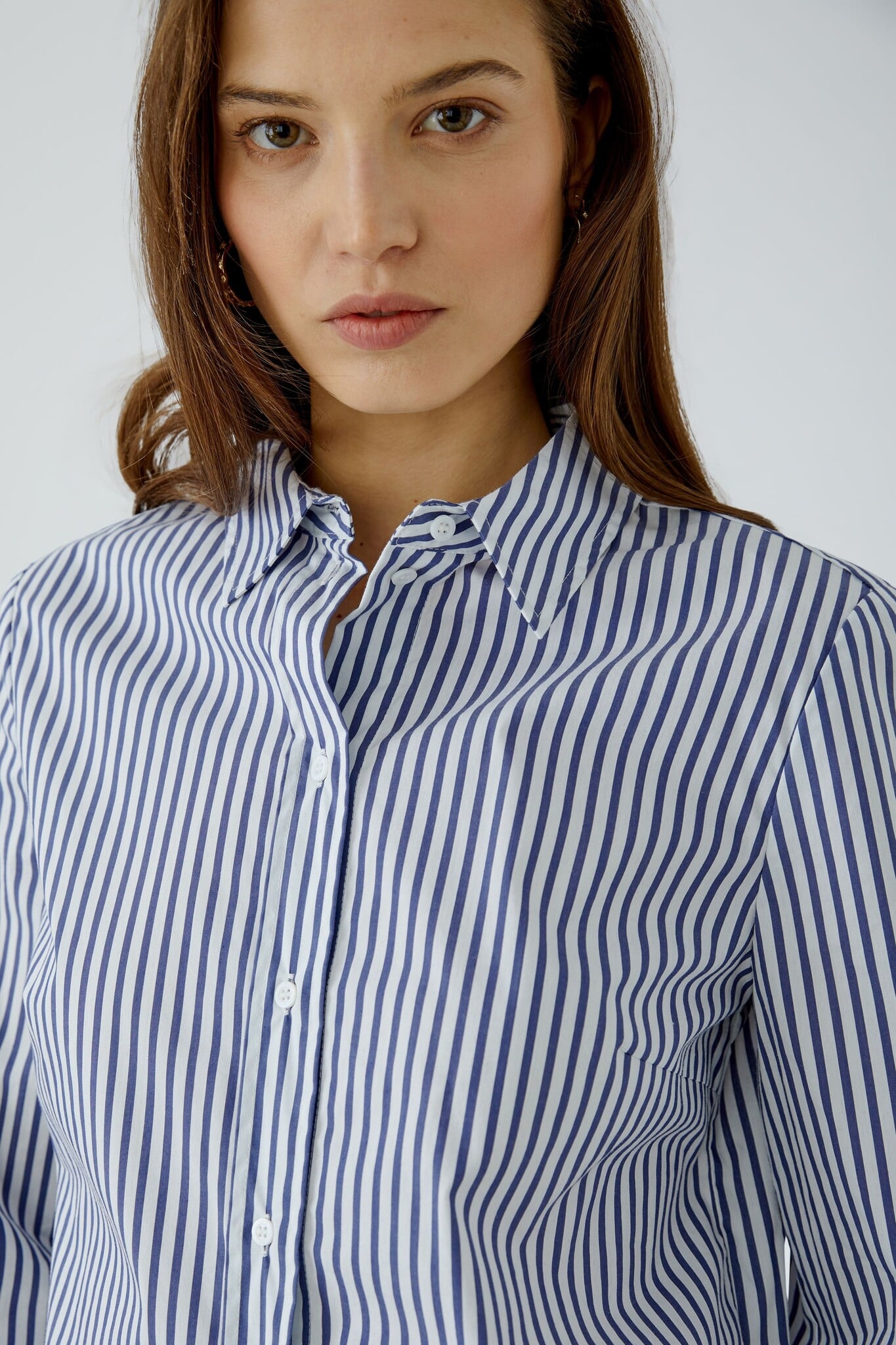 Striped Blouse - Navy