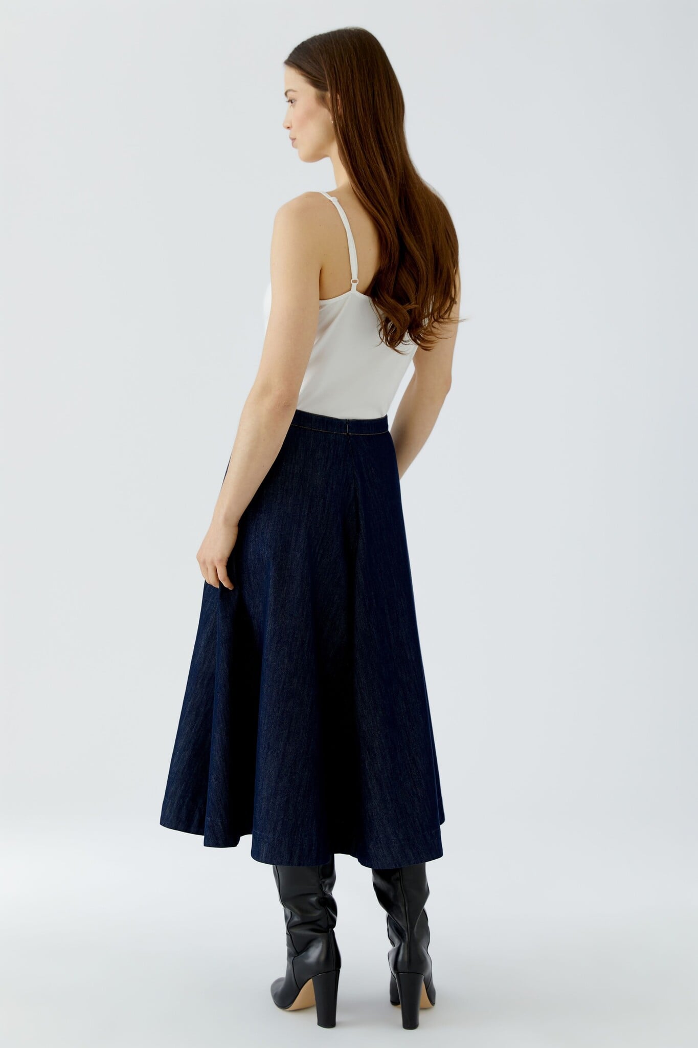 Midi Skirt - Denim Blue