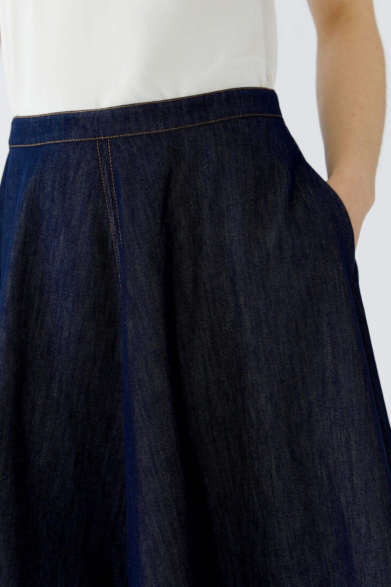 Midi Skirt - Denim Blue