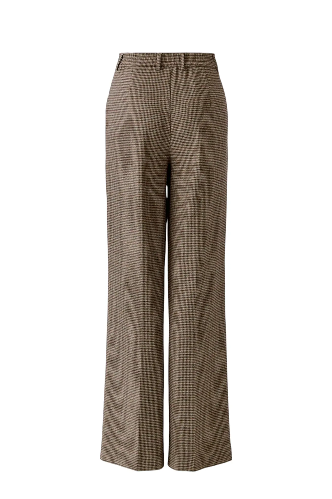 Checked Trousers - Brown