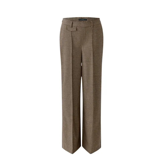 Checked Trousers - Brown