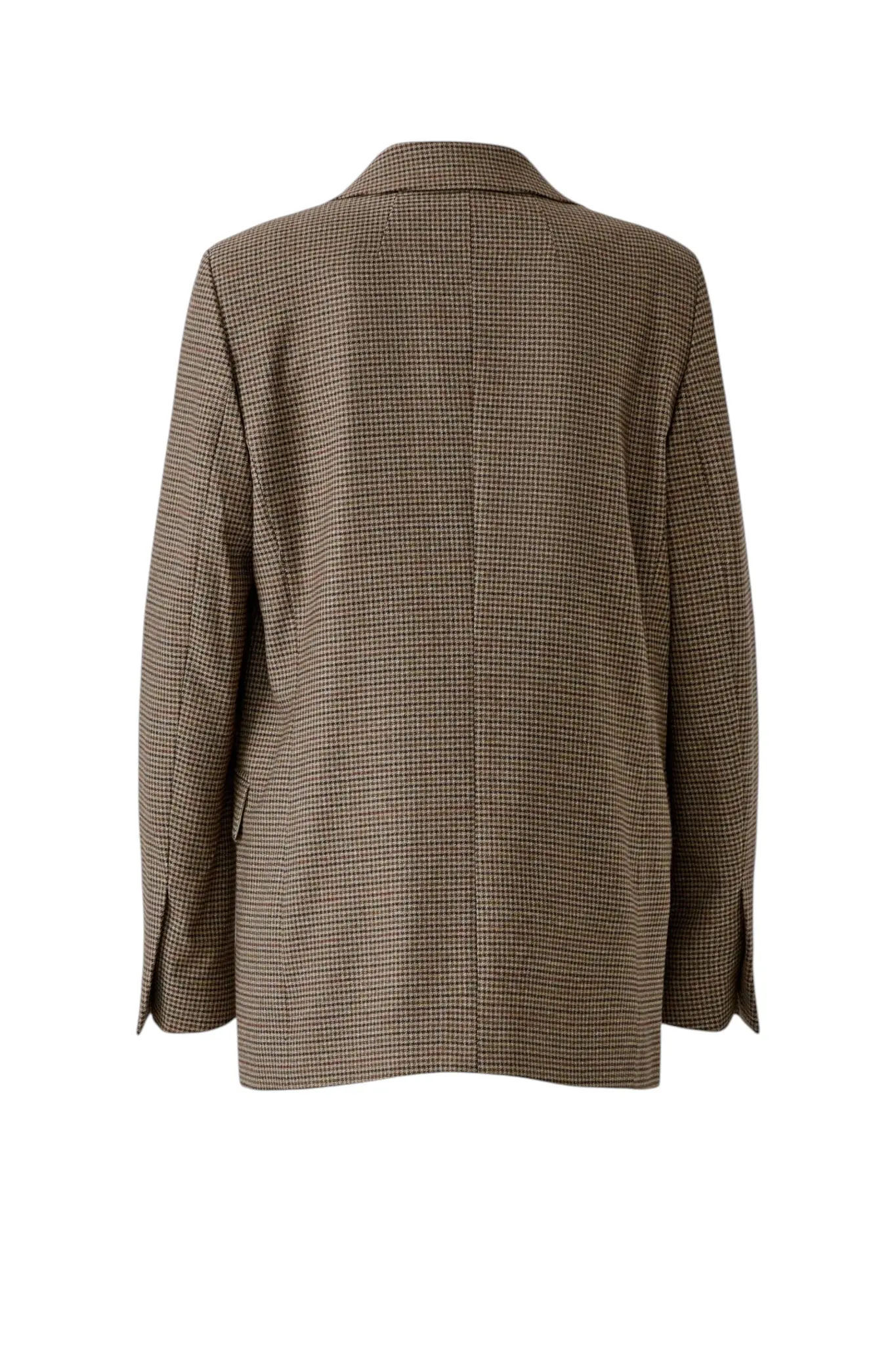 Checked Blazer - Brown