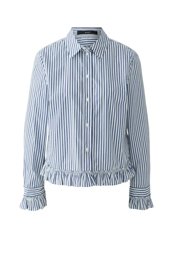 Striped Blouse - Navy