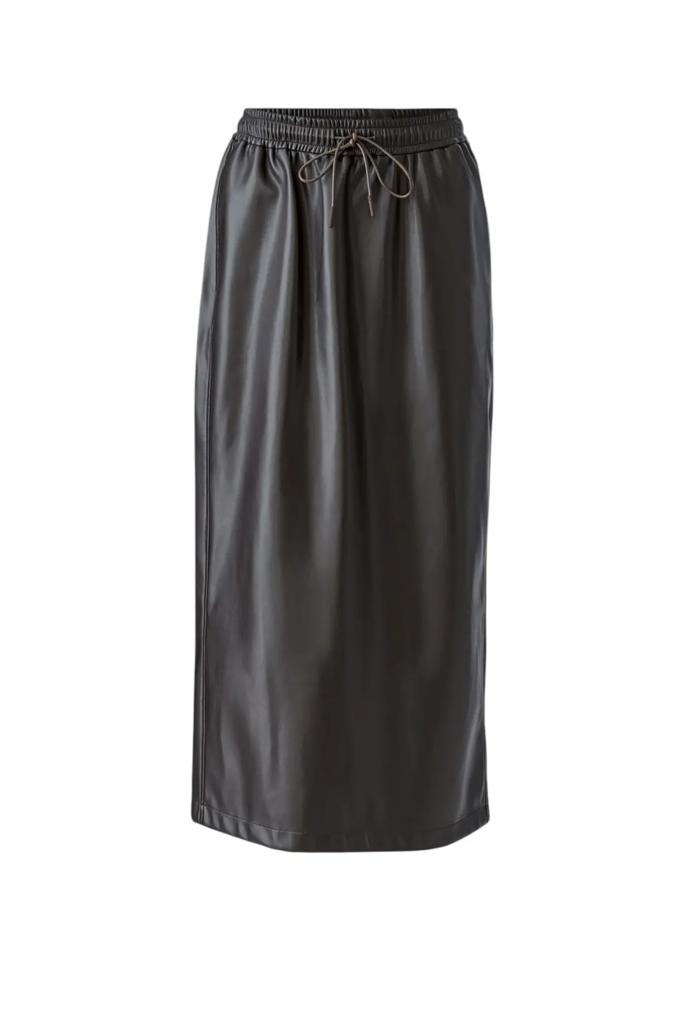 Leather Maxi Skirt - Dark Brown