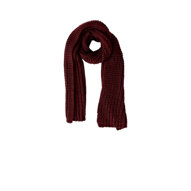 Shawl Gebreid - Burgundy